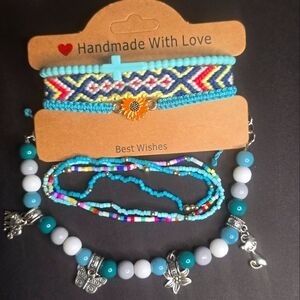Colorful Beaded Bracelet Set
